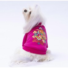 Pembe Chongqing Kedi Köpek Sweat- Kedi Köpek Kıyafeti