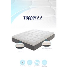 Topper 2.2 - Adaptif Visco Yatak Pedi - Memory Foam - Exclusive Extra Dolgun Kılıflı