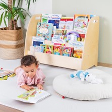 Orfis Kids Montessori Taşınabilir Açılı Kitaplık H:60 cm