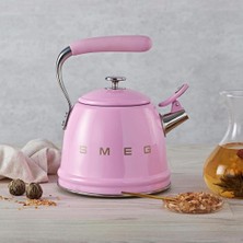 50's Style Pembe Set Üstü Düdüklü Kettle 2.3 Lt