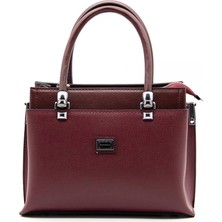 Silver & Polo Bordo - Bordo SP826 Kadın El Çantası