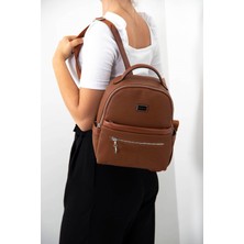 Silver & Polo Silver Polo Taba - Taba Petek Kadın Sırt Çantası SP1061