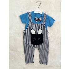 Nurcan Bebe Kısa Kollu Salopet Tavşanlı Tulum