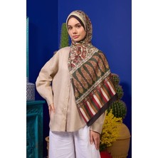 Ipekhan Marrakech Koleksiyon Soft Şal Kahverengi Siyah