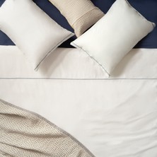 Zsa Zsa Zsu Braga Nakışlı 200 Tc Percale Tek Kişilik Pamuk %100 Pamuk Nevresim Seti 160x220 Cm Ekru