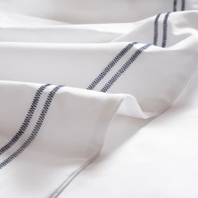 Zsa Zsa Zsu Brıto Nakışlı 200 Tc Percale  Pamuk Nevresim Seti 240 x 220  cm  Beyaz