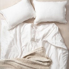 Zsa Zsa Zsu Mıno Baby Overloklu E.kıng Sıze Pamuk Pamuk Keten Nevresim Seti 260x220 Cm Natural