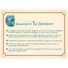 Hayat Ağacı Tasarım Zarif Ip Zincirli Aquamarin Doğaltaş Kadın Kolye