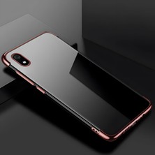 Cepustik Telefon Aksesuarları Xiaomi Redmi 7A Kılıf Dört Köşeli Lazer Silikon Kılıf