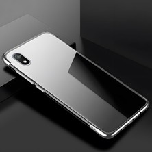 Cepustik Telefon Aksesuarları Xiaomi Redmi 7A Kılıf Dört Köşeli Lazer Silikon Kılıf