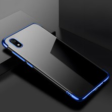 Cepustik Telefon Aksesuarları Xiaomi Redmi 7A Kılıf Dört Köşeli Lazer Silikon Kılıf