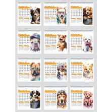 2025 Köpek Color Masa Takvimi