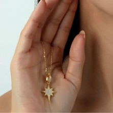 Usho Jewelry Usho 925 Ayar Gümüş Kuzey Yıldızı Kolye