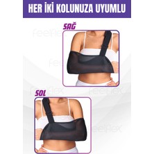 Feelflex Fileli Kol Askısı, Kol Desteği, Ağrılı Durumlarda - Kırık, Çıkık, Bağ, Ameliyat Sonrası, Kol Koruyucu, Fileli Hava Alabilir