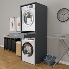 Rozbo Modern Çekmeceli Çamaşır Makinesi Dolabı