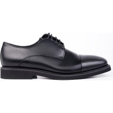 Siyah %100 Deri Açma Bağcıklı Classic Ayakkabı 1033245164