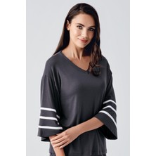 Artış Collection Kadın Kısa Kollu Esnek Viskoz Pijama Takım 22111