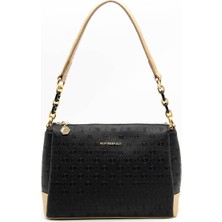 Silver & Polo Siyah - S.nut SP910 Kadın Çapraz Çanta