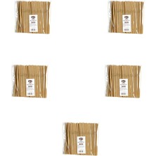 Roll-Up Doğaya Dönüş Ekolojik Doğal Körüklü Kraft Kağıt Pipet - 6 Mm. - 19.5 Cm. - 100'LÜ 5 Paket