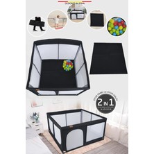 Baby Home 450 Gogoo 2in1 Oyun Parkı Oyun Alanı ve Oyun Matı Halısı 125X125 cm