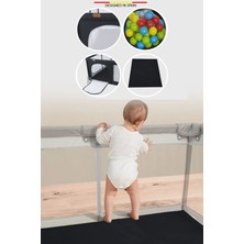 Baby Home 450 Gogoo 2in1 Oyun Parkı Oyun Alanı ve Oyun Matı Halısı 125X125 cm