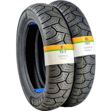 130/90-15 ve 110/90-16 Takım Tl (Tubeless - Dubleks) Chopper Lastiği Rideonset1(K)