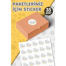 Tuğset Etiket Bizi Tercih Ettiğiniz Için Teşekkür Ederiz Sticker Etiket 4 cm 35 Adet T1129