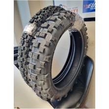 Set 460-18 ve 300-21 Cross Motosiklet Lastiği Ön/arka Takım Iç Lastikleri ile Birlikte