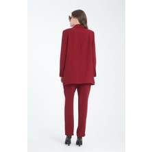 Maxmu Ceket Pantalon Takım Bordo