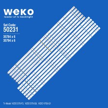 Weko WKSET-5231 35784X6 35794X6 Lg Innotek Fbc 70INCH_D_SERISE _ 66EA 12 Adet LED Bar