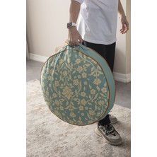 Bugi Home Collection Taşınabilir Dekoratif Yer Minderi Yuvarlak Puf 60 x 60 cm