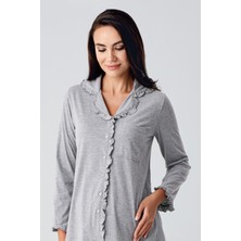 Artış Collection Kadın Uzun Kollu Esnek Pamuklu Kumaş Hamile Pijama Takım 22112