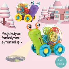 First Çocuk Elektrikli Dişli Ses ve Işık Projeksiyon Salyangozu (Yurt Dışından)