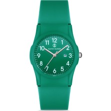 David Guner Yeşil Kadranlı Yeşil Plastik Kayışlı Kadın Kol Saati