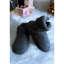 Medess Store Soft Kadife Kadın Ev Botu Panduf