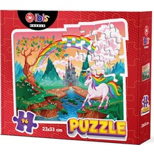 Kelebek Oyuncak Unicorn 96 Parça Puzzle