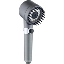 Store Masajlı Çok Fonksiyonlu Ayarlanabilir Duş Başlığı El Duşu 3 Modlu Ayarlanabilir Duş Başlığı Masajlı 3 Fonksiyonlu El Duş Handshower (Gri)