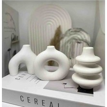 Dekoratif 3 Lü Minimal Vazo Seti