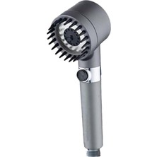 Store Massage Series 3 Fonksiyonlu Filtreli Yüksek Basınçlı Duş Başlığı El Duşu Gri Start Stop Massage Handshower