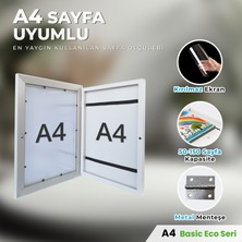 Premiore  A4 Çocuk Sanat Resim Çerçevesi Katlanır Saklama Resmi Kolay Değiştirilebilir Manyetik Açılır Kapanır Çocuklar İçin