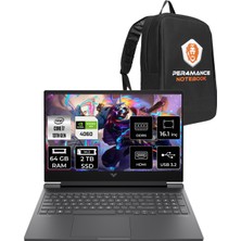 Hp Victus 16 Intel Core I7 13700H 64GB 2tb SSD RTX4060/8GB 16.1" Fhd 144Hz Fdos Taşınabilir Bilgisayar & Per4 Çanta 8B5Y3EAPN334