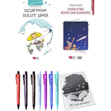 Charlie'nin Büyük Cam Asansörü ve Uçurtmam Bulut Şimdi 2'li Set + Hediyeli