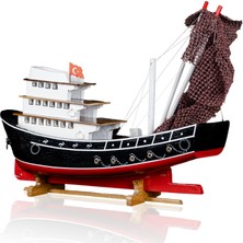 Ayhan Kotra Karadeniz Balıkçı, Ahşap Maket Gemi, Model Kotra, Yat Gemi ve Tekne Modeli, El Yapımı Ev, Ofis Hediye ve Aksesuar