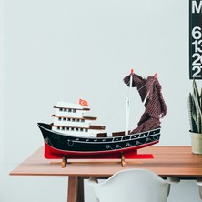 Ayhan Kotra Karadeniz Balıkçı, Ahşap Maket Gemi, Model Kotra, Yat Gemi ve Tekne Modeli, El Yapımı Ev, Ofis Hediye ve Aksesuar