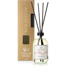 Vivaldi Home Sakura Çiçeği Çubuklu Oda Kokusu Esansiyel Uçucu Yağ 100 ml