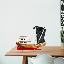 Ayhan Kotra Karadeniz Balıkçı, Ahşap Maket Gemi, Model Kotra, Yat Gemi ve Tekne Modeli, El Yapımı Ev, Ofis Hediye ve Aksesuar
