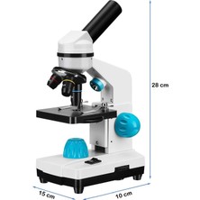 2000x Zoom Yüksek Çözünürlüklü Eğitim Mikroskobu HdDijital Monoküler Mikroskop Kiti Hassas Odaklama