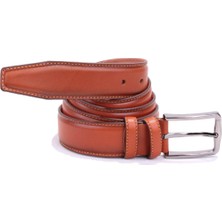 Dagoster DMK26-306DG Açık Taba 3,5 cm Hakiki Deri Erkek Kemer