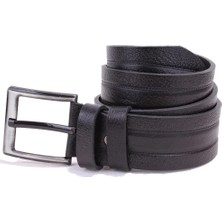 Dagoster DMK26-461DG Siyah 4.5 cm Hakiki Deri Erkek Kemer