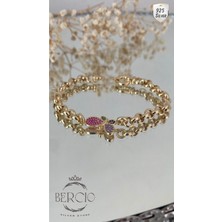 BerCio Store 925 Ayar Gümüş Sonsuzluk Enerjisi Kelebek Bileklik